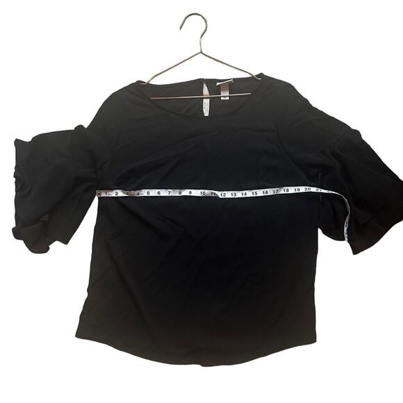 Ava & Viv Black Bell Sleeve Blouse - Size X - Picture 6 of 6
